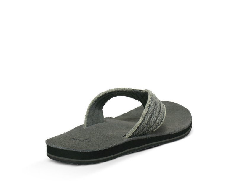 Sanuk Fraid Not Men's Flip Flops Grey | Canada 251CTV